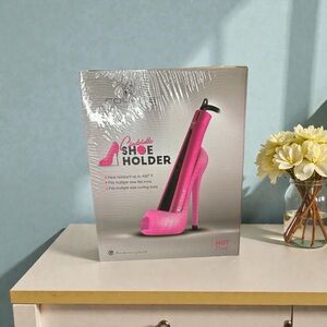 Pink Shoe Flat Iron & Curling Iron Holder